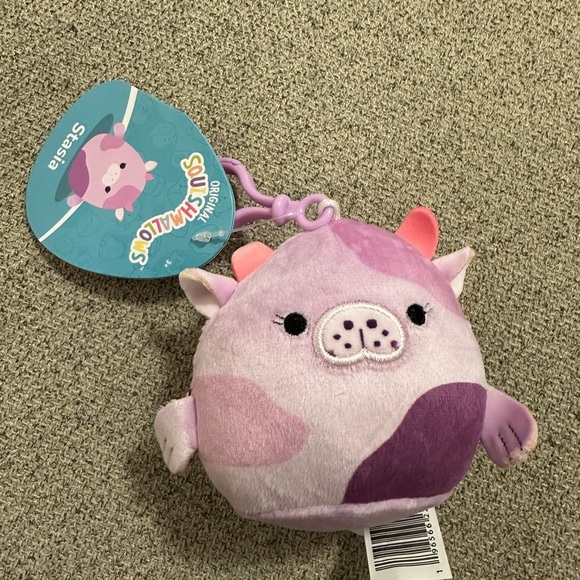 Nwt 3” Stasia the Seacow Clip Squishmallows - Picture 2 of 3